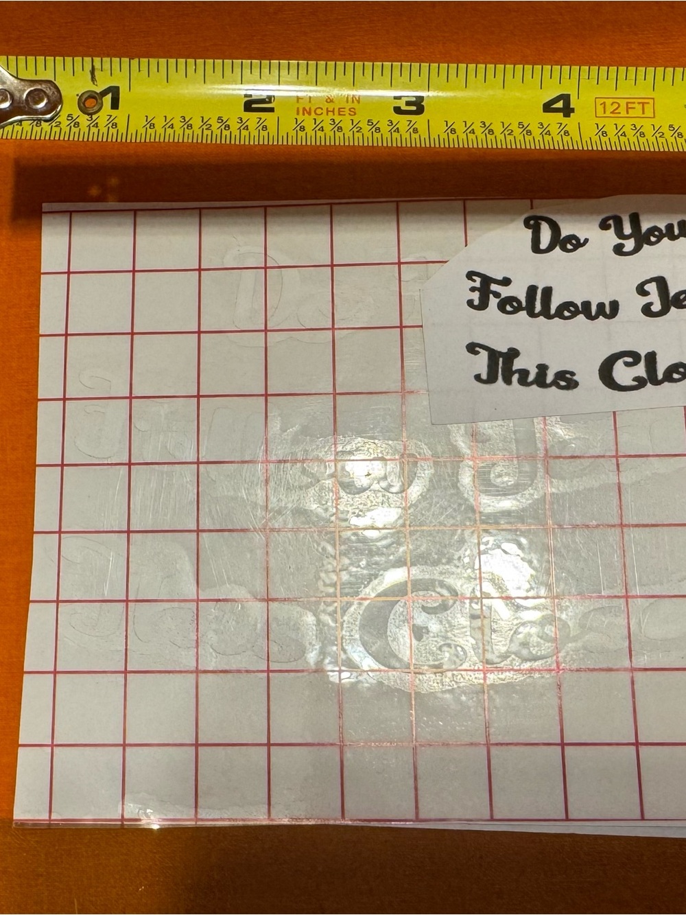 White Transfer Vinyl Decal Sheet: Follow
